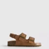 Double buckle strap sandals