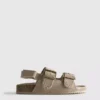 Double buckle-strap sandals