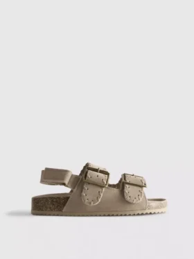 Double buckle-strap sandals
