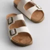 Double buckle strap sandals
