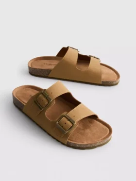 Double-buckle strap sandals