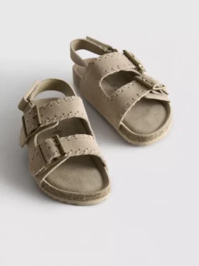 Double buckle-strap sandals