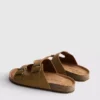 Double-buckle strap sandals