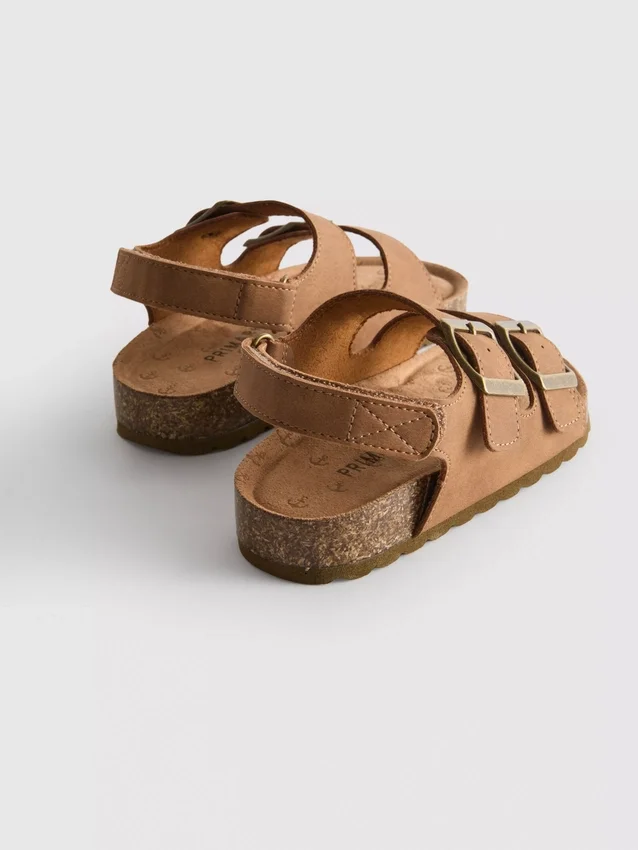 Double buckle strap sandals