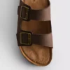 Double buckle strap sandals