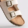 Double buckle strap sandals
