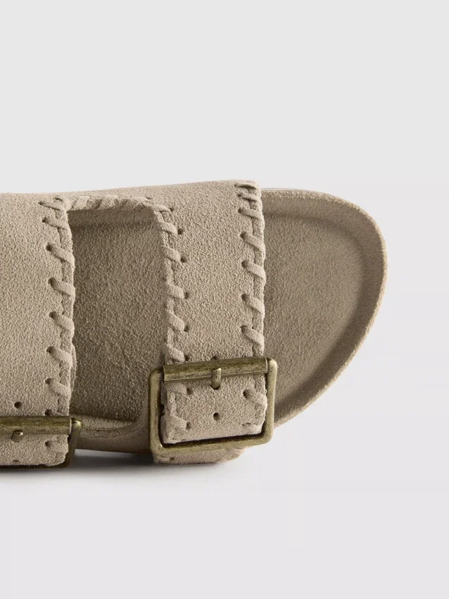 Double buckle-strap sandals