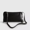 Double gusset crossbody bag