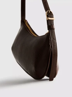 Double gusset shoulder bag