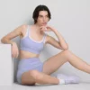 Double-layered active crop top