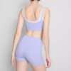 Double-layered active crop top
