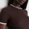 Double layered crew neck tee