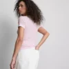 Double layered crew neck tee