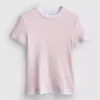Double layered crew neck tee