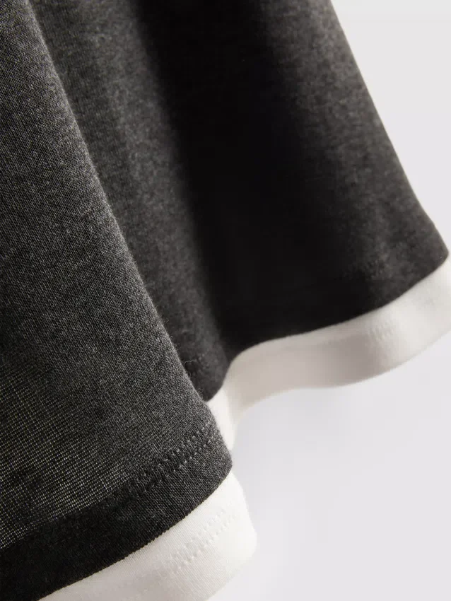 Double layered crew neck tee
