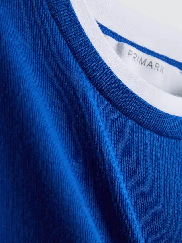 Double layered crew neck tee