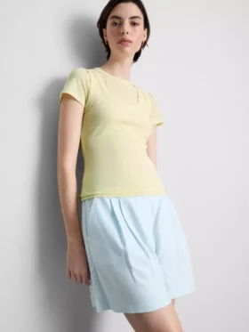 Double layered tank t-shirt