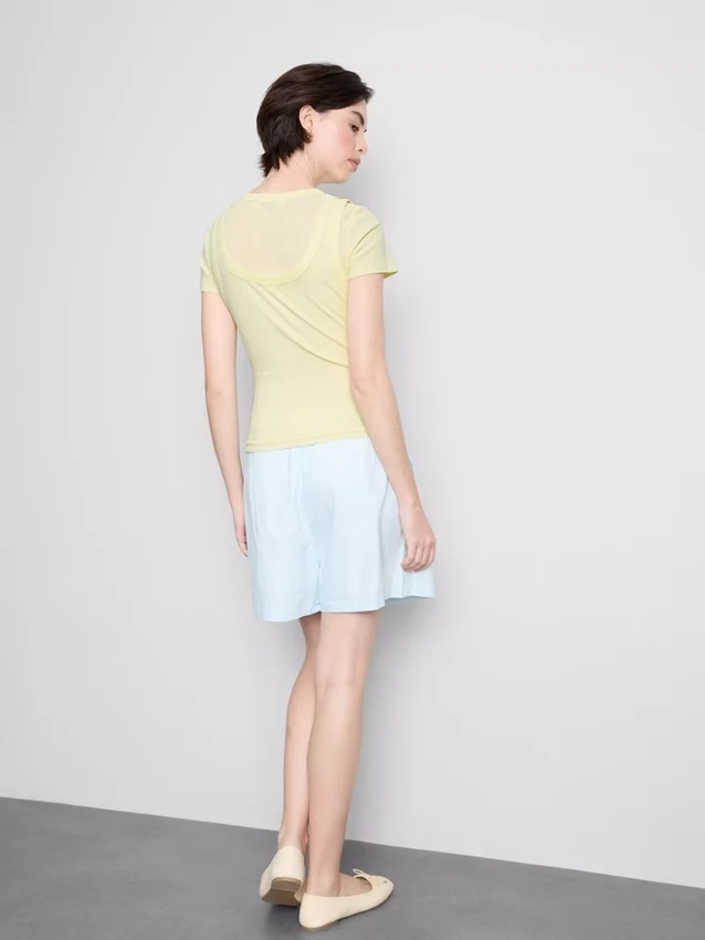 Double layered tank t-shirt
