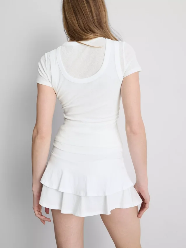 Double layered tank t-shirt