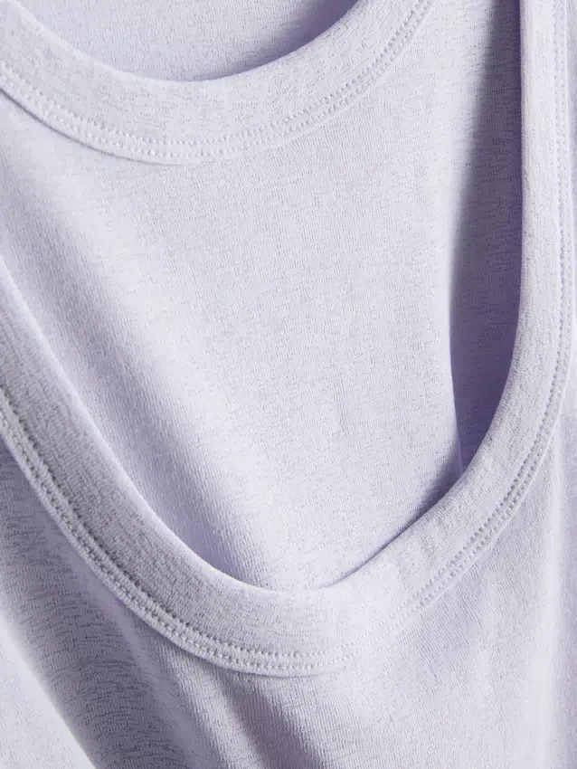 Double layered tank t-shirt