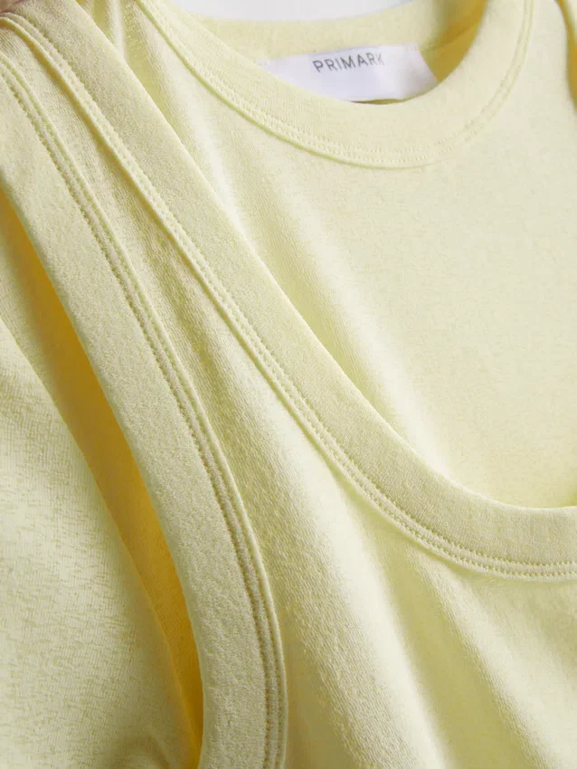 Double layered tank t-shirt