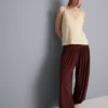 Draped harem pants
