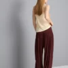 Draped harem pants