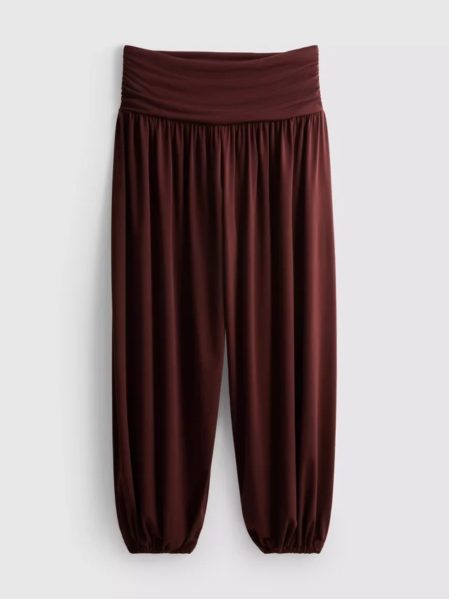 Draped harem pants