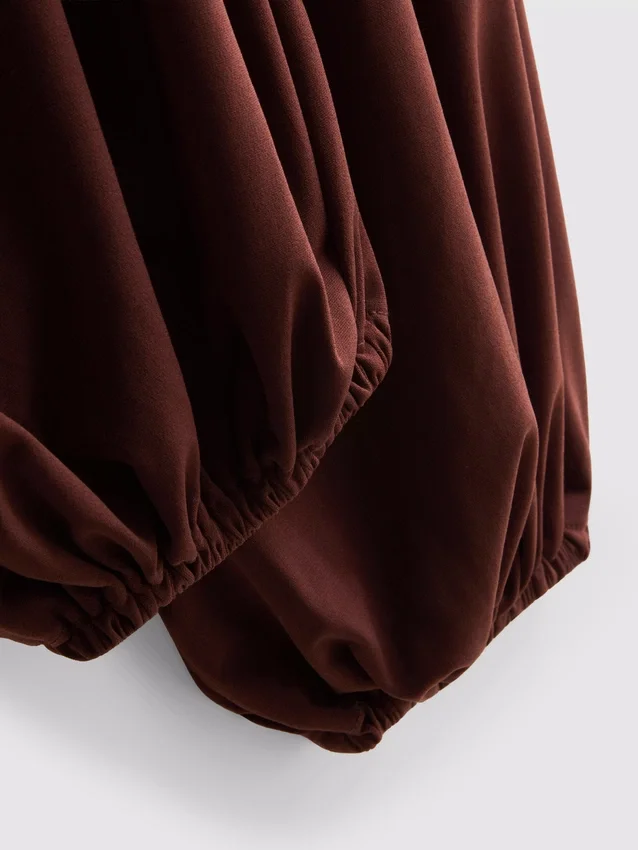 Draped harem pants