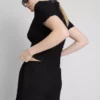 Drawstring crinkle shorts