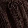 Drawstring crinkle shorts