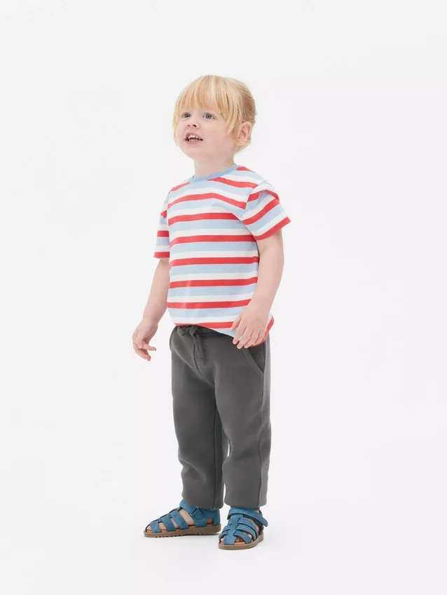 Drawstring cuffed joggers