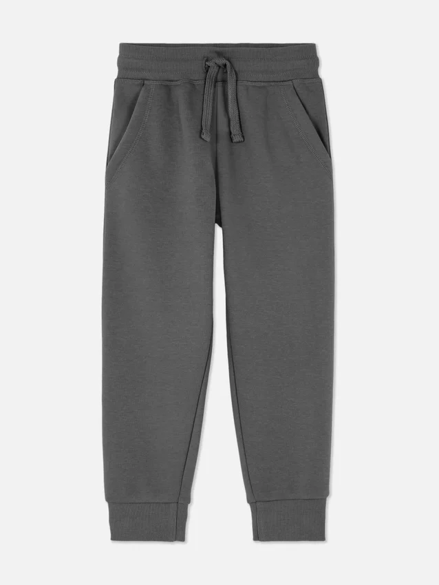 Drawstring cuffed joggers