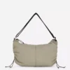 Drawstring detail sling bag