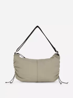 Drawstring detail sling bag