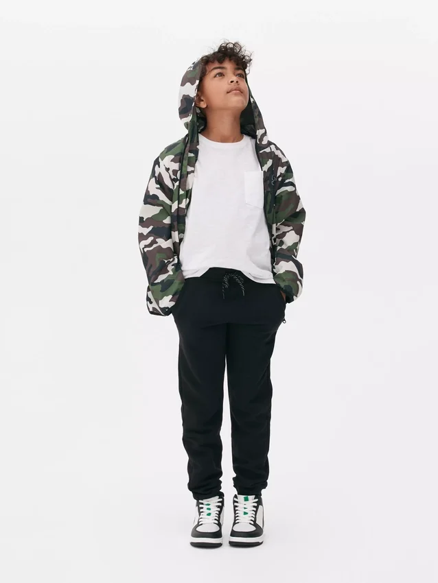 Drawstring elasticated joggers