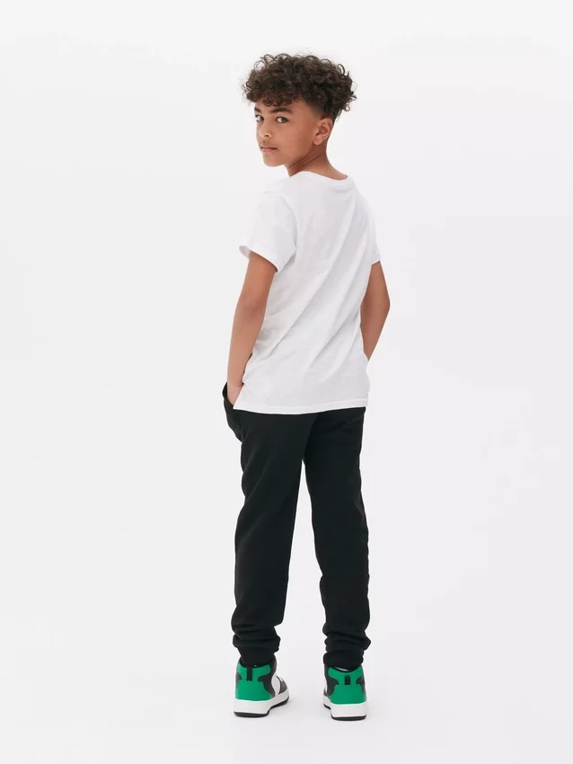 Drawstring elasticated joggers