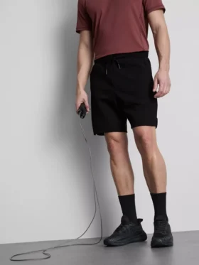 Drawstring gym shorts