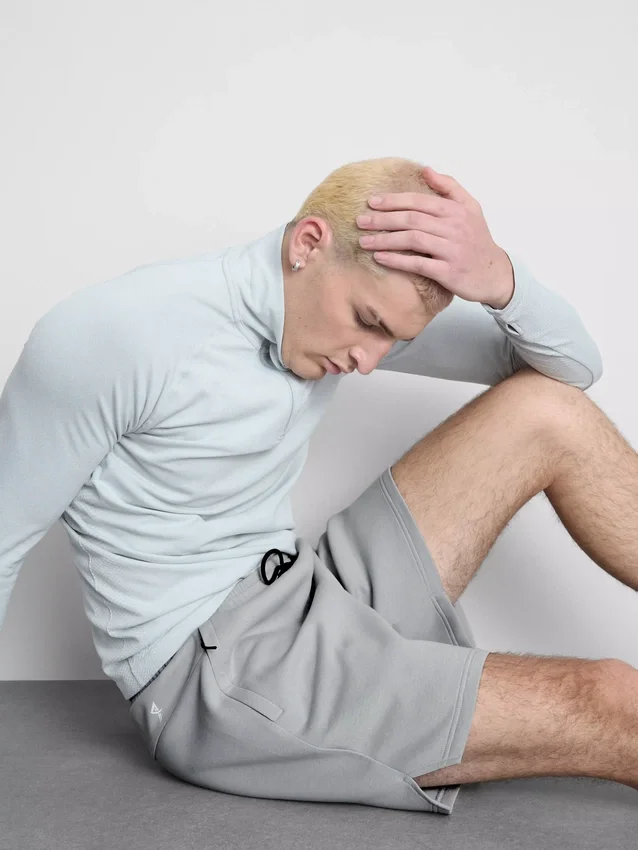 Drawstring gym shorts