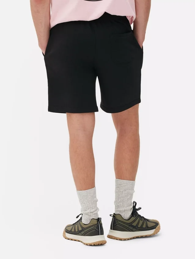 Drawstring jersey shorts