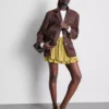 Drawstring rara mini skirt