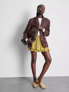Drawstring rara mini skirt