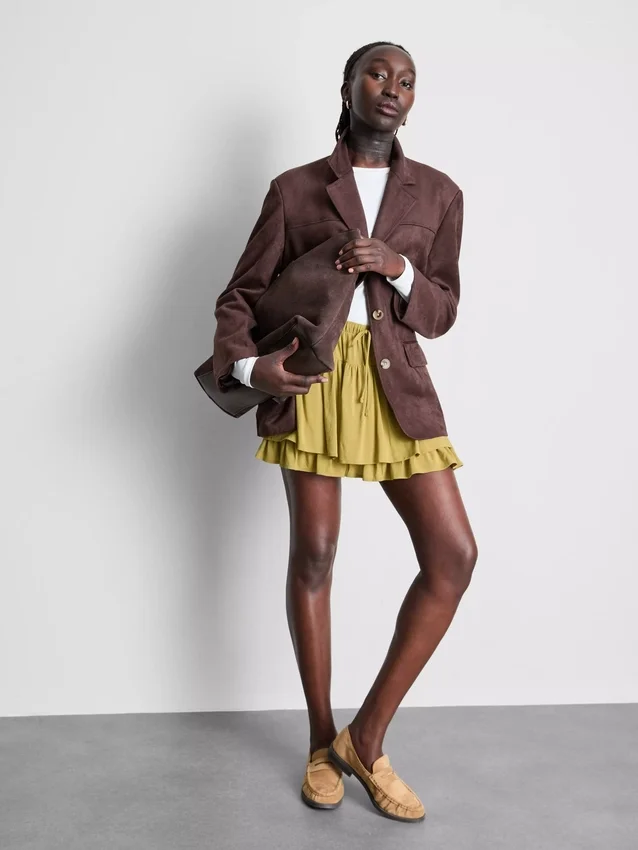 Drawstring rara mini skirt