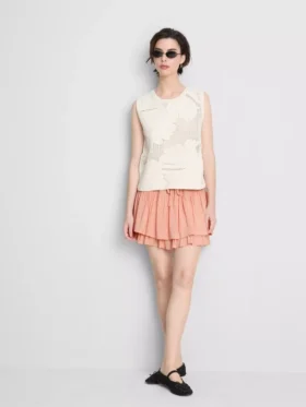 Drawstring rara mini skirt
