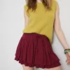 Drawstring rara mini skirt