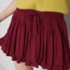 Drawstring rara mini skirt