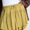 Drawstring rara mini skirt