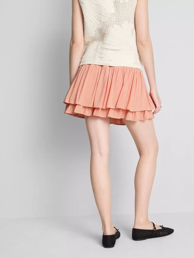 Drawstring rara mini skirt