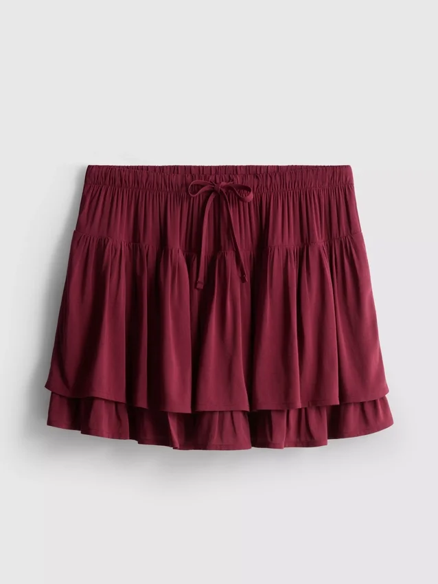Drawstring rara mini skirt