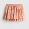 Drawstring rara mini skirt